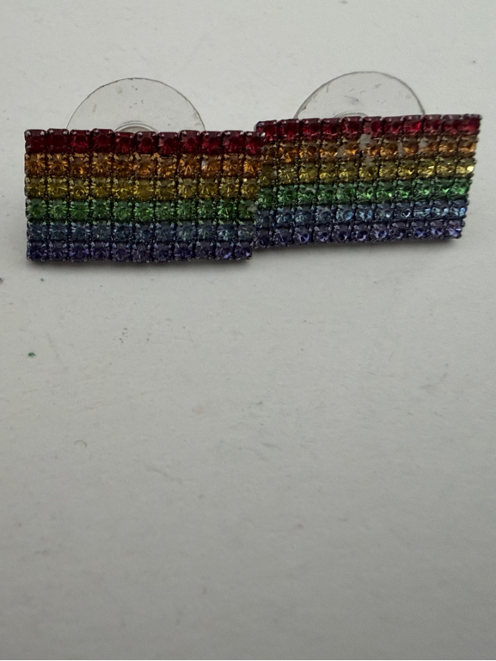 Rainbow Rhinestone Earrings